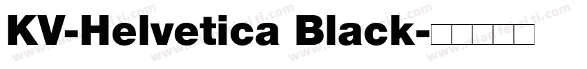 KV-Helvetica Black字体转换